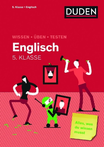 Buchcover und Innenansicht für das Buch: Wissen - Üben - Testen: Englisch 5. Klasse