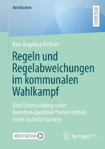 Buchcover und Innenansicht für das Buch: Regeln und Regelabweichungen im kommunalen Wahlkampf