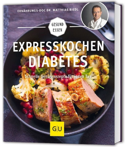 Buchcover und Innenansicht für das Buch: Expresskochen Diabetes