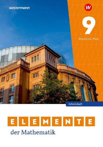 Buchcover und Innenansicht für das Buch: Elemente der Mathematik SI 9. Arbeitsheft mit Lösungen. Für Rheinland-Pfalz