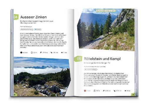 Buchcover und Innenansicht für das Buch: Öffi Touren Steiermark