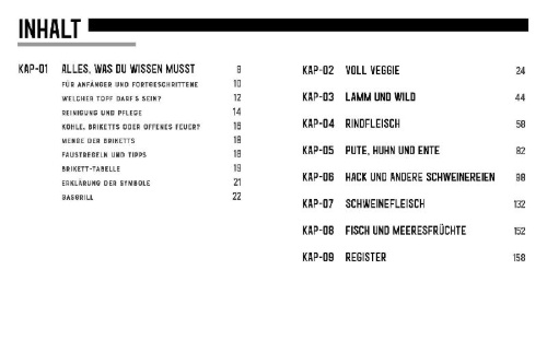 Buchcover und Innenansicht für das Buch: Dutch Oven - Neue Rezepte von der Sauerländer BBCrew