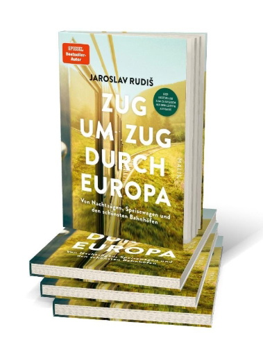 Buchcover und Innenansicht für das Buch: Zug um Zug durch Europa