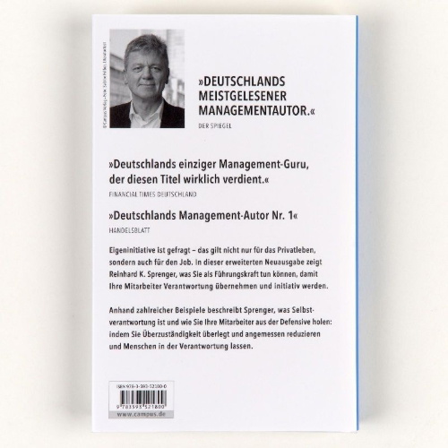 Buchcover und Innenansicht für das Buch: Das Prinzip Selbstverantwortung