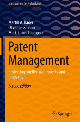 Buchcover und Innenansicht für das Buch: Patent Management