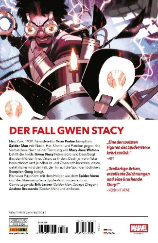 Buchcover und Innenansicht für das Buch: Spider-Man Noir (2025) #1-#5