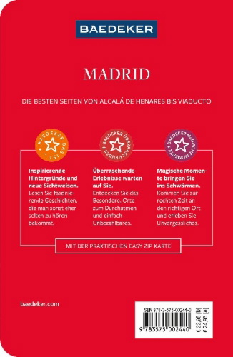 Buchcover und Innenansicht für das Buch: Baedeker Reiseführer Madrid