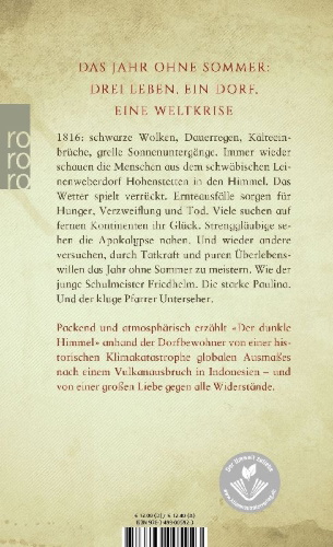 Buchcover und Innenansicht für das Buch: Der dunkle Himmel
