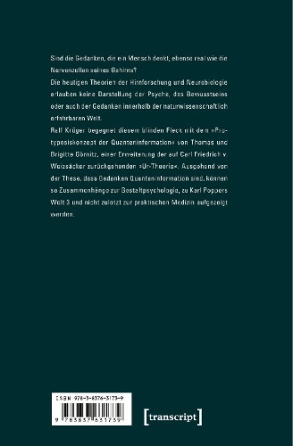 Buchcover und Innenansicht für das Buch: Quanten und die Wirklichkeit des Geistes
