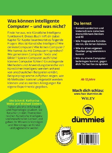 Buchcover und Innenansicht für das Buch: Künstliche Intelligenz selber programmieren für Dummies Junior
