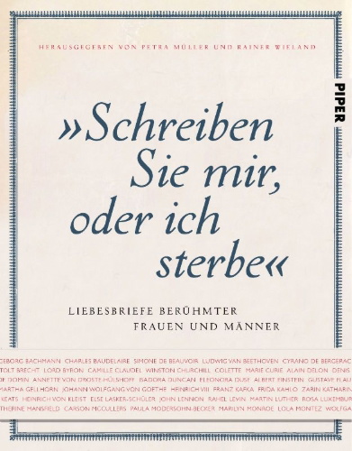 Buchcover und Innenansicht für das Buch: "Schreiben Sie mir, oder ich sterbe"