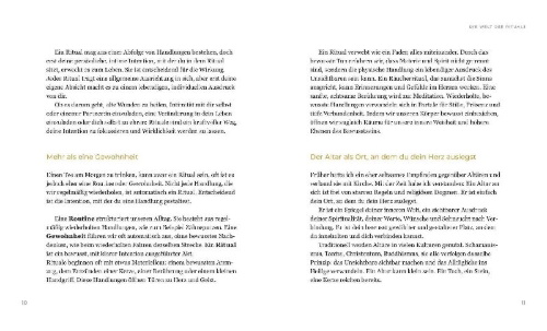 Buchcover und Innenansicht für das Buch: Sacred Daily Rituals