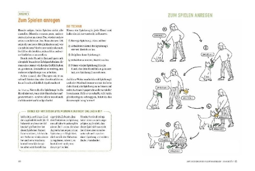 Buchcover und Innenansicht für das Buch: Spielerische Hundeerziehung
