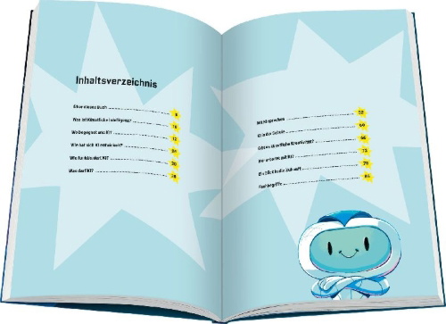 Buchcover und Innenansicht für das Buch: KI und du
