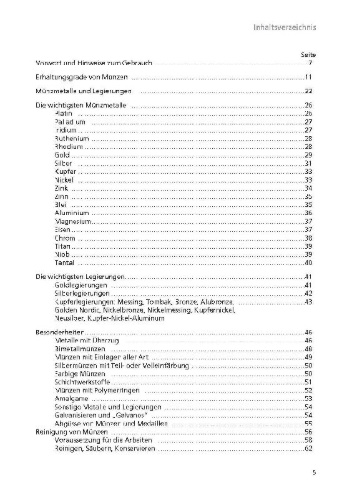 Buchcover und Innenansicht für das Buch: Handbuch zur Münzpflege