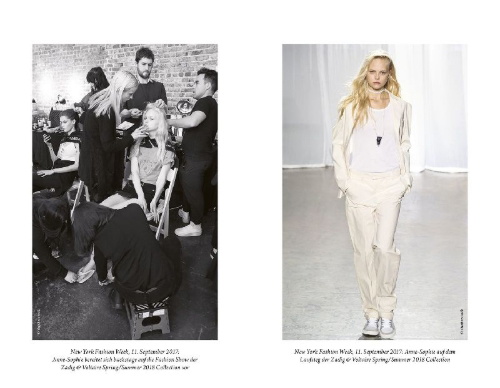 Buchcover und Innenansicht für das Buch: Fashion Victim - Licht und Schatten des Modelbusiness: Ein Topmodel berichtet