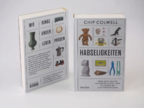 Buchcover und Innenansicht für das Buch: So Much Stuff. How Humans Discovered Tools, Invented Meaning, and Made More of Everything