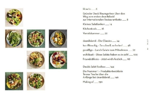 Buchcover und Innenansicht für das Buch: Salate