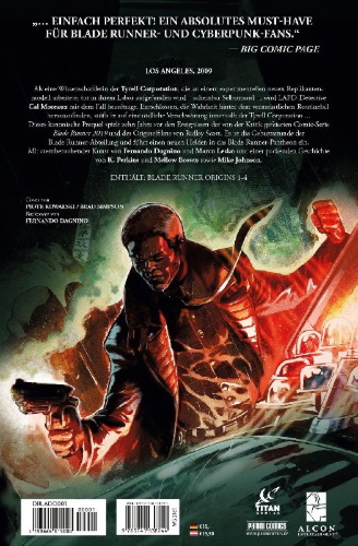 Buchcover und Innenansicht für das Buch: Blade Runner Origins