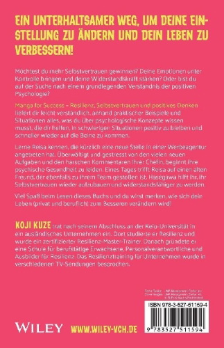 Buchcover und Innenansicht für das Buch: Manga for Success - Resilienz, Selbstvertrauen und positives Denken