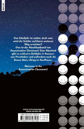 Buchcover und Innenansicht für das Buch: Ansatsu Kyoushitsu