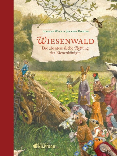 Buchcover und Innenansicht für das Buch: Wiesenwald
