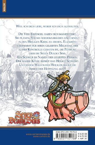 Buchcover und Innenansicht für das Buch: Nanatsu no Taizai