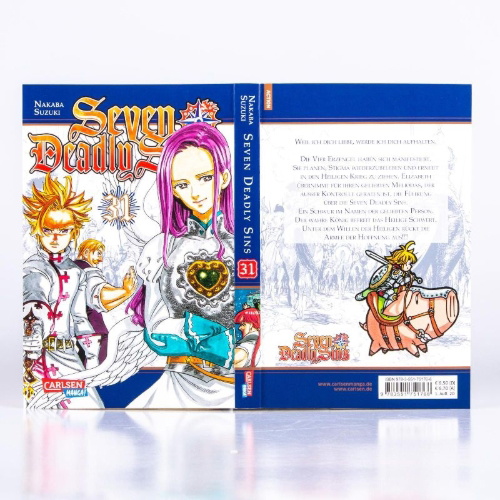Buchcover und Innenansicht für das Buch: Nanatsu no Taizai