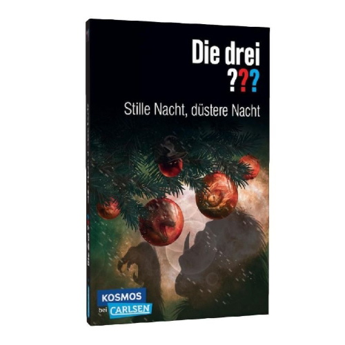 Buchcover und Innenansicht für das Buch: Die drei ???: Stille Nacht, düstere Nacht
