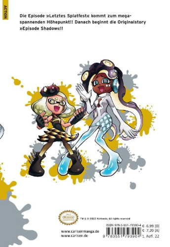 Buchcover und Innenansicht für das Buch: Splatoon