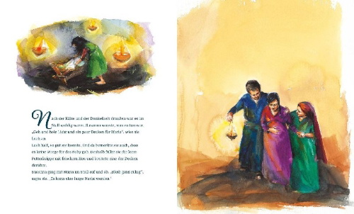 Buchcover und Innenansicht für das Buch: Leah und der Stern von Betlehem
