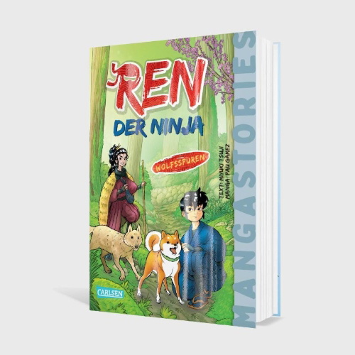 Buchcover und Innenansicht für das Buch: Ren, der Ninja Band 4 - Wolfsspuren