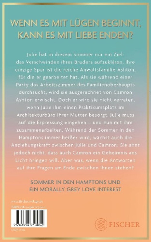 Buchcover und Innenansicht für das Buch: A Summer Full of Lies