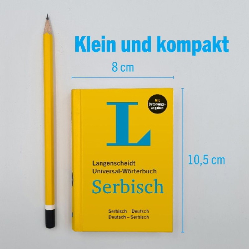 Buchcover und Innenansicht für das Buch: Langenscheidt Universal-Wörterbuch Serbisch