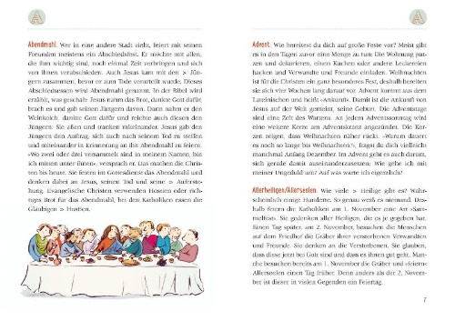 Buchcover und Innenansicht für das Buch: Das kleine Lexikon des Glaubens