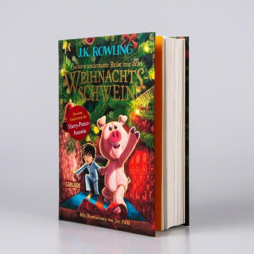Buchcover und Innenansicht für das Buch: The Christmas Pig