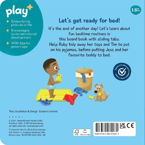 Buchcover und Innenansicht für das Buch: Play+ Me and My Day: Bedtime
