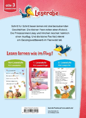 Buchcover und Innenansicht für das Buch: Leserabe Sonderausgaben - Prinzessinnen- und Feengeschichten zum Lesenlernen