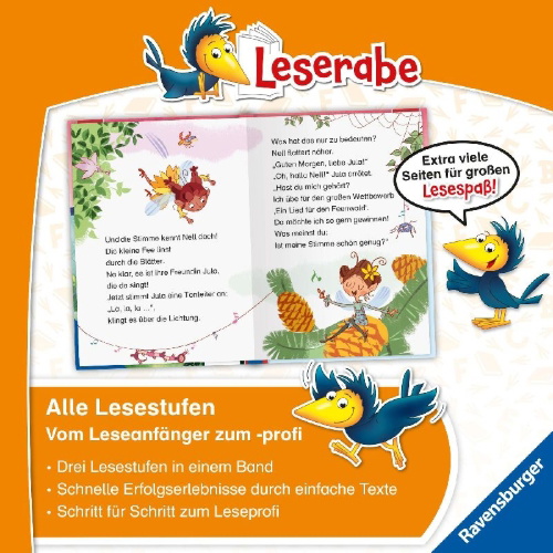 Buchcover und Innenansicht für das Buch: Leserabe Sonderausgaben - Prinzessinnen- und Feengeschichten zum Lesenlernen