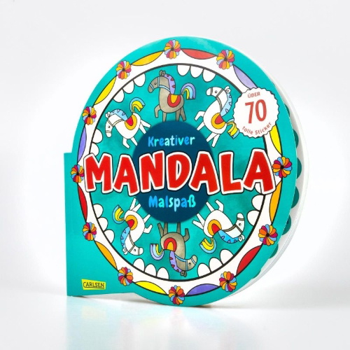 Buchcover und Innenansicht für das Buch: Kreativer Mandala-Malspaß