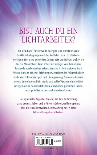 Buchcover und Innenansicht für das Buch: Lightworker