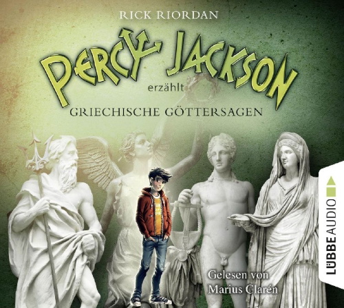 Buchcover und Innenansicht für das Buch: Percy Jackson erzählt: Griechische Göttersagen
