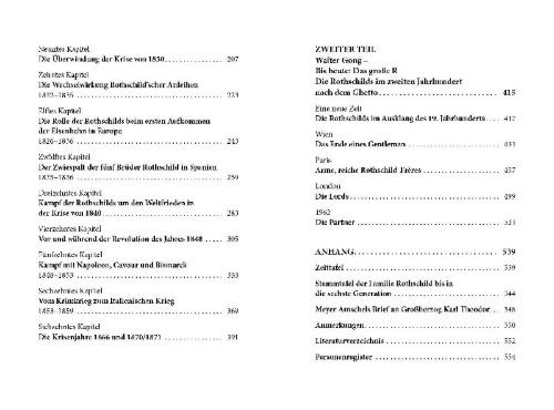 Buchcover und Innenansicht für das Buch: Die Rothschilds