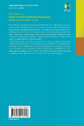 Buchcover und Innenansicht für das Buch: Human-Centred Scientific Data Visualisation