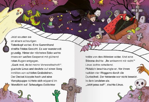 Buchcover und Innenansicht für das Buch: Vampire, Spuk und Geisterjäger - Schaurige Gruselgeschichten
