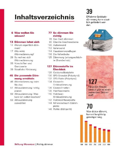 Buchcover und Innenansicht für das Buch: Richtig dämmen