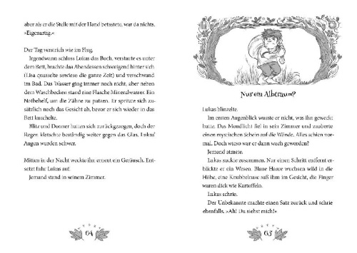 Buchcover und Innenansicht für das Buch: Flüsterwald - Das Abenteuer beginnt (Flüsterwald, Staffel I, Bd. 1)
