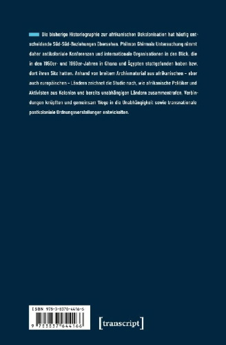 Buchcover und Innenansicht für das Buch: Globale Neuordnung durch antikoloniale Konferenzen