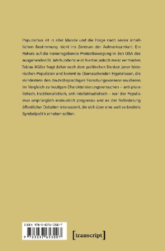 Buchcover und Innenansicht für das Buch: Die Wurzeln des Populismus