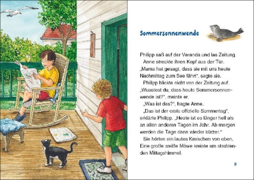 Buchcover und Innenansicht für das Buch: Summer of the Sea Serpent